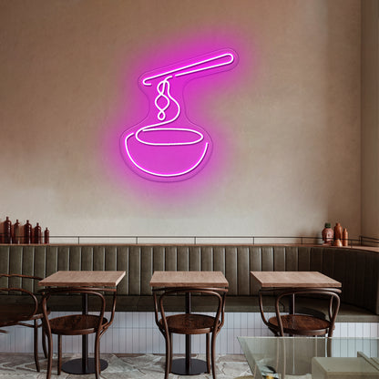 Noodle Soup Neon Signs For Kitchen