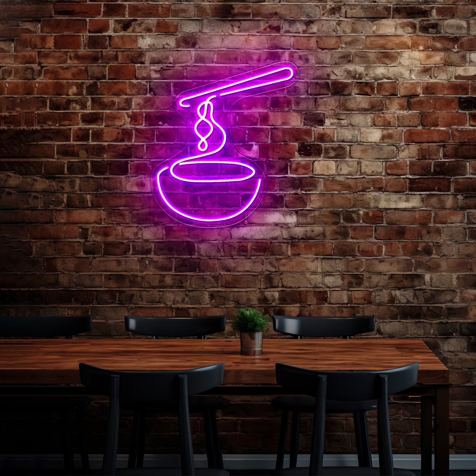 Noodle Soup Neon Signs For Kitchen