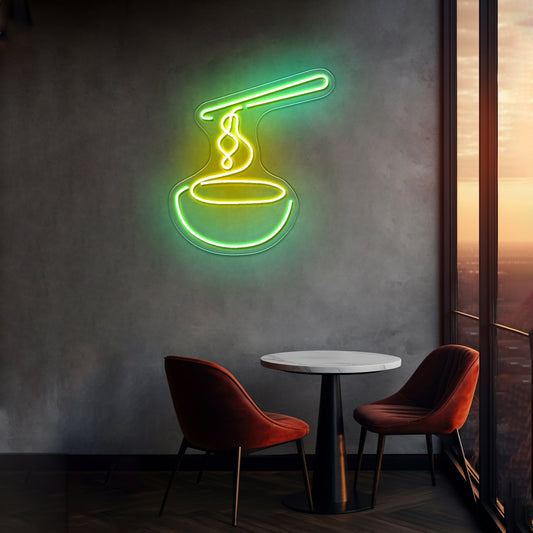 Noodle Soup Neon Signs For Kitchen