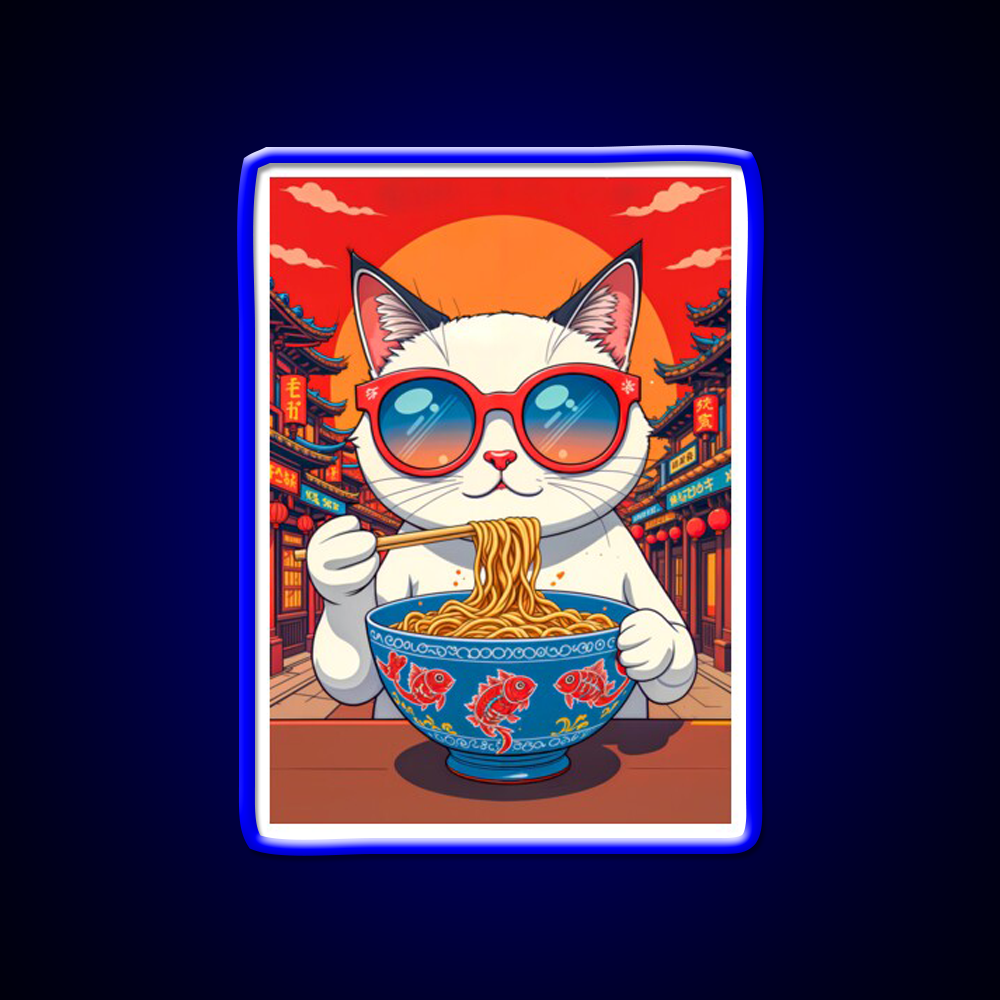 Noodle Time In Neon Chinatown Asian Cultural Led Neon Sign Rgb Color - LED neon sign view 5