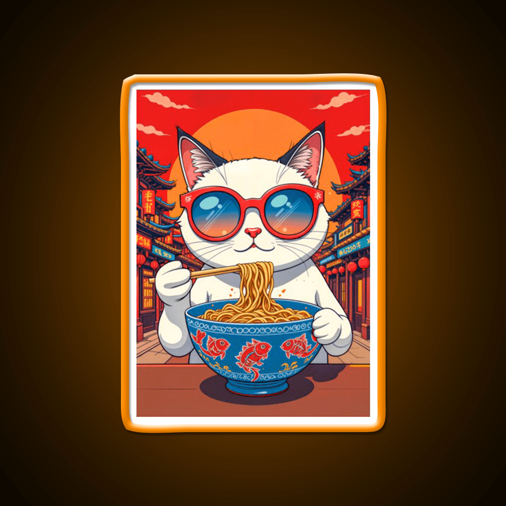 Noodle Time In Neon Chinatown Asian Cultural Led Neon Sign Rgb Color - Shineneon