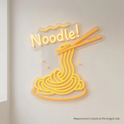 Noodle Wall Decor LED Neon Sign - 04 Size Image