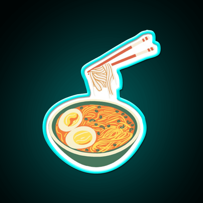 Noodles Led Neon Sign Chinese Food Wall Art Rgb Color - Shineneon