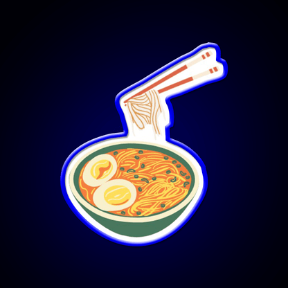 Noodles Led Neon Sign Chinese Food Wall Art Rgb Color - Shineneon