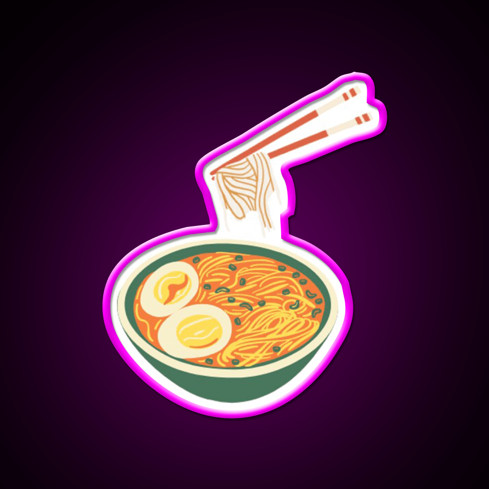 Noodles Led Neon Sign Chinese Food Wall Art Rgb Color - Shineneon