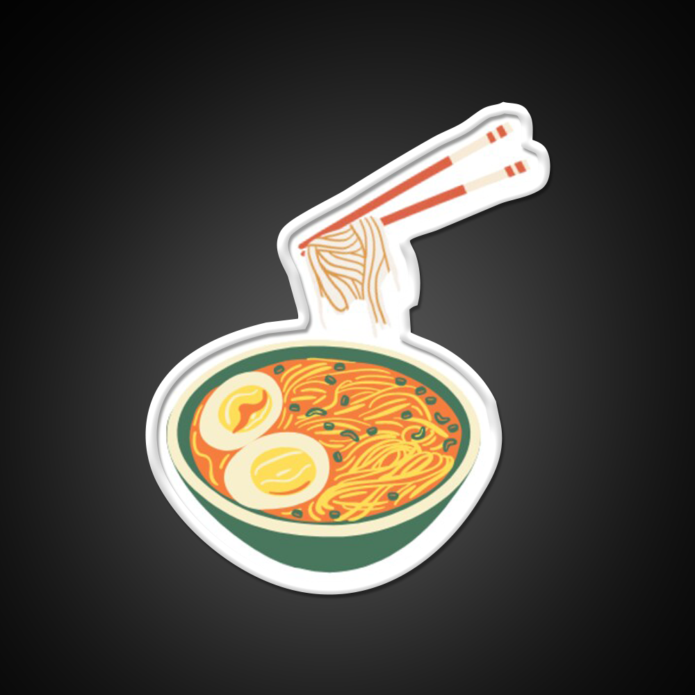 Noodles Led Neon Sign Chinese Food Wall Art Rgb Color