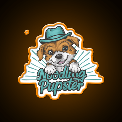 Noodling Pupster Led Neon Sign Chinese Food Rgb Color - Shineneon