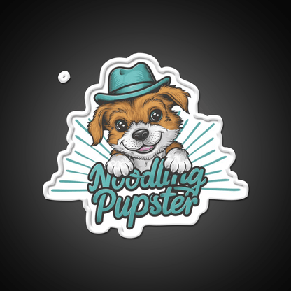 Noodling Pupster Led Neon Sign Chinese Food Rgb Color - Shineneon