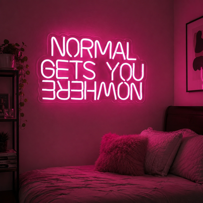 Normal Gets You Behemon LED Neon Sign - 03 Real Lifestyle Scene