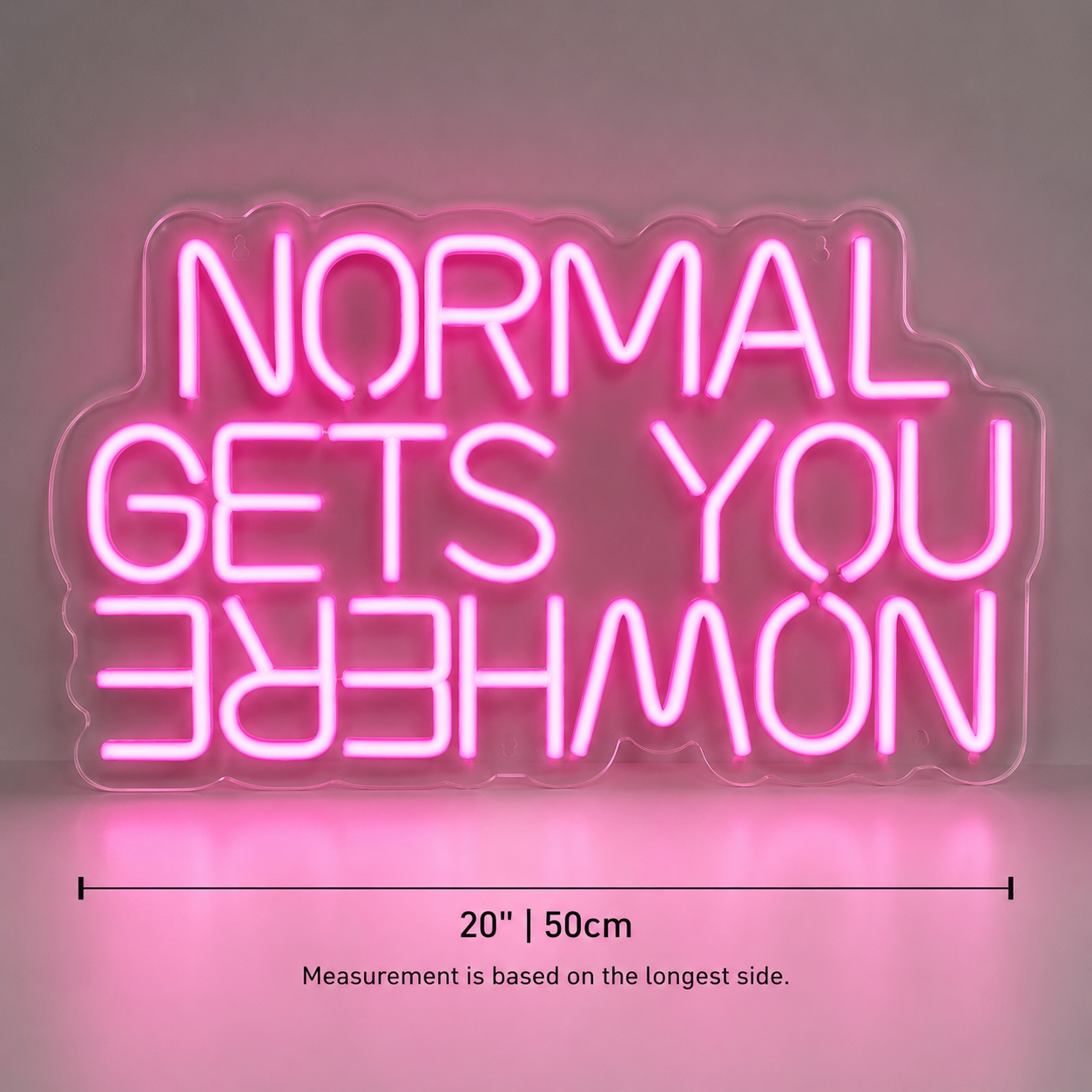 Normal Gets You Behemon LED Neon Sign - 04 Size Image