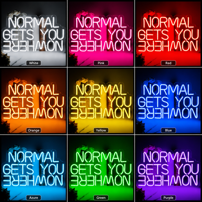Normal Gets You Behemon LED Neon Sign - 05 Color Grid