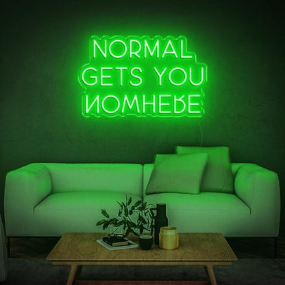 Normal Gets You Nowhere Bright Blue Led Neon Sign Modern Home Wall Decor | Shineneon