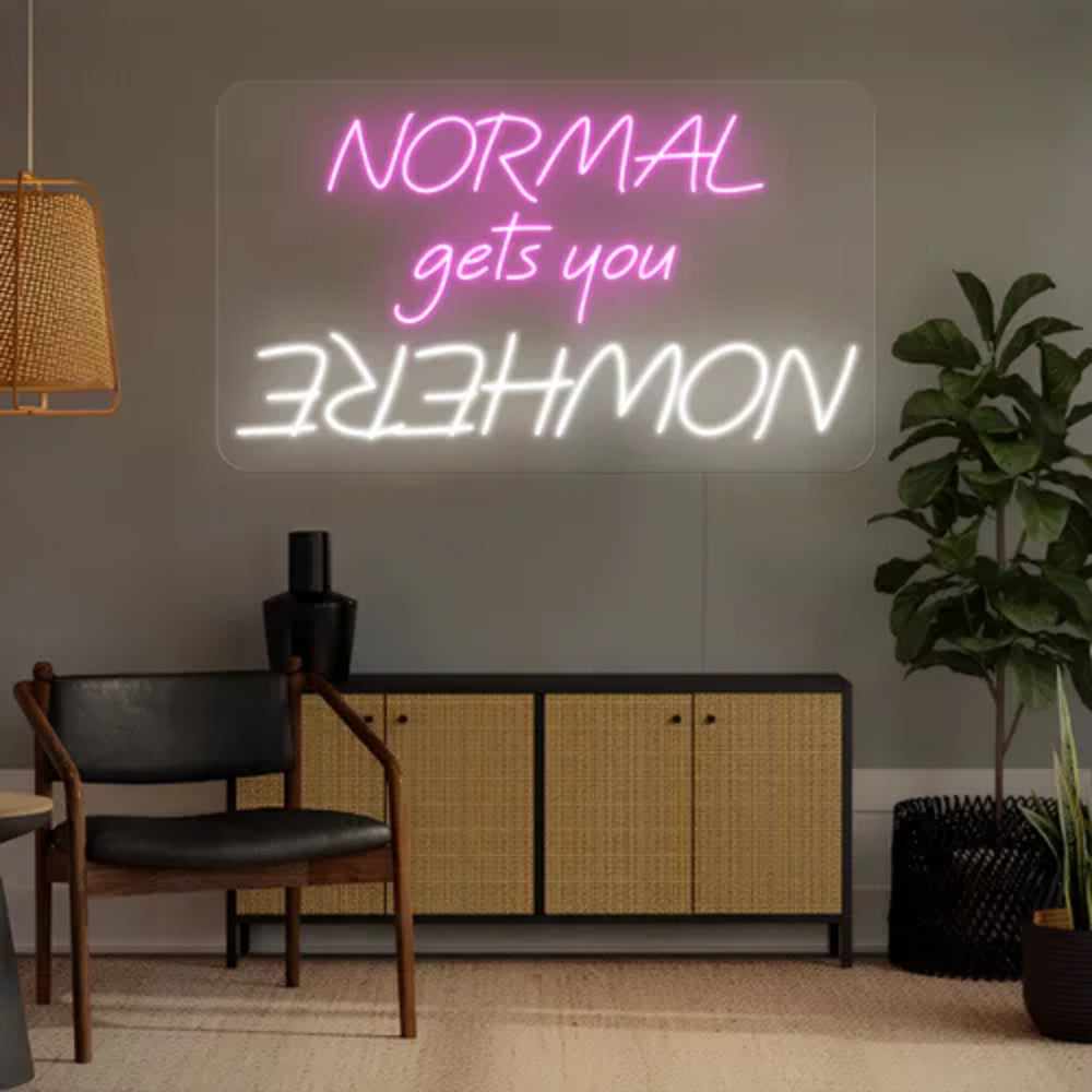Normal Gets You Nowhere Led Neon Sign | Shineneon