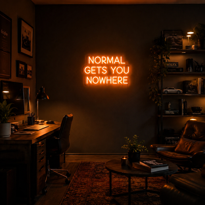 Normal Gets You Nowhere LED Neon Sign Bedroom Wall Art - 02 High-Converting Product Image
