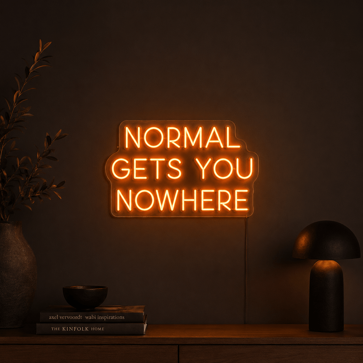 Normal Gets You Nowhere LED Neon Sign Bedroom Wall Art - Shineneon