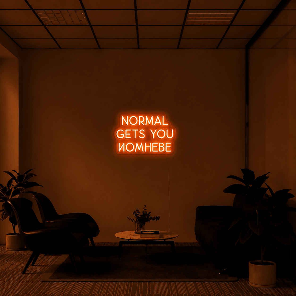 Normal Gets You Nowhere LED Neon Sign Bedroom Wall Art - Shineneon