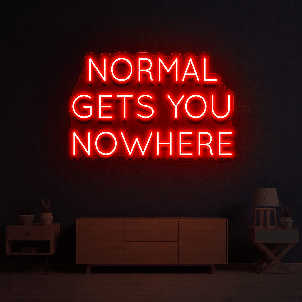 Normal Gets You Nowhere Wall Decor LED Neon Sign - Shineneon