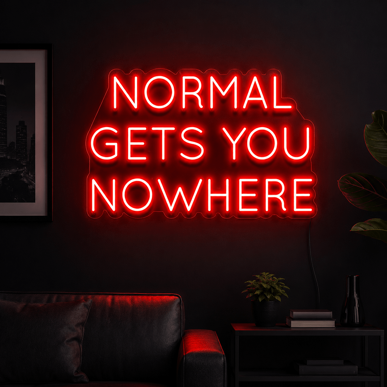 Normal Gets You Nowhere Wall Decor LED Neon Sign - Shineneon