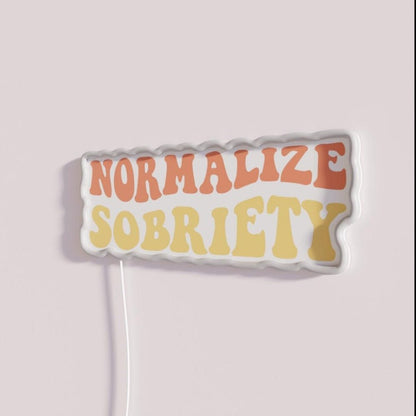 Normalize Sobriety Iv Rgb Led Neon Sign - Shineneon
