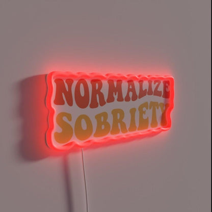 Normalize Sobriety Iv Rgb Led Neon Sign - Shineneon