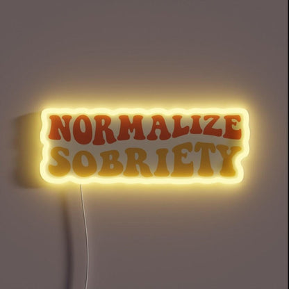 Normalize Sobriety Iv Rgb Led Neon Sign - Shineneon