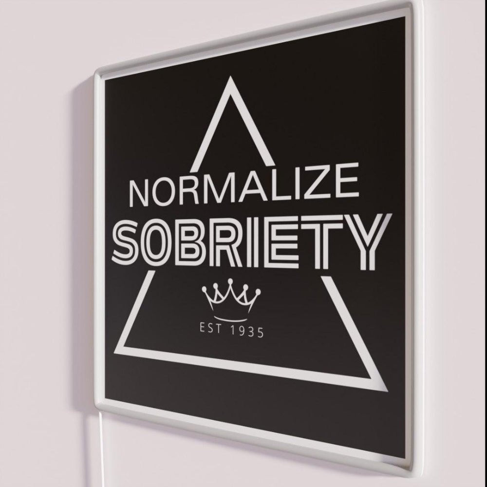 Normalize Sobriety Rgb Led Neon Sign - Shineneon