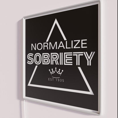 Normalize Sobriety Rgb Led Neon Sign - Shineneon