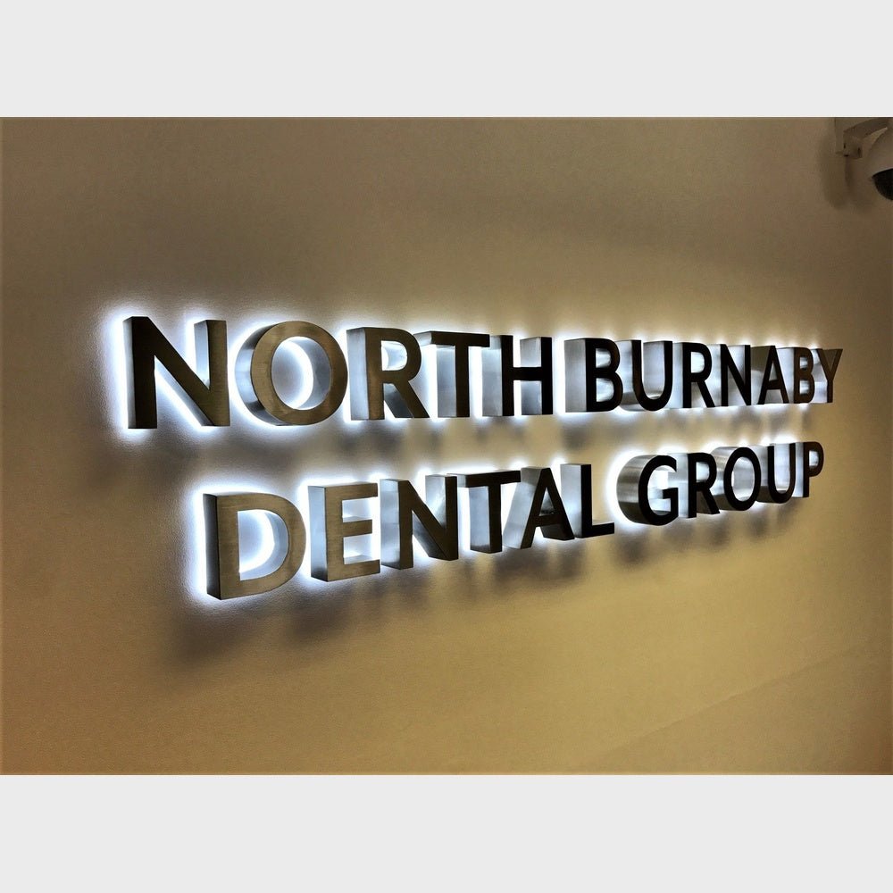 North Burnaby Dental Group 3D Backlit Channel Letters Led Light Sign - Shineneon