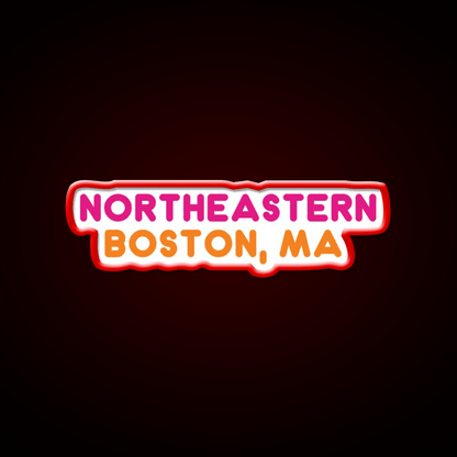 Northeastern Dunkin Donuts Fast Food Led Neon Sign For Burger Place Rgb Color - Shineneon