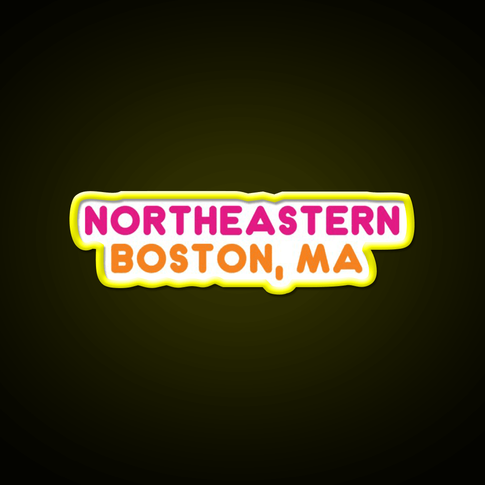 Northeastern Dunkin Donuts Fast Food Led Neon Sign For Burger Place Rgb Color - Shineneon