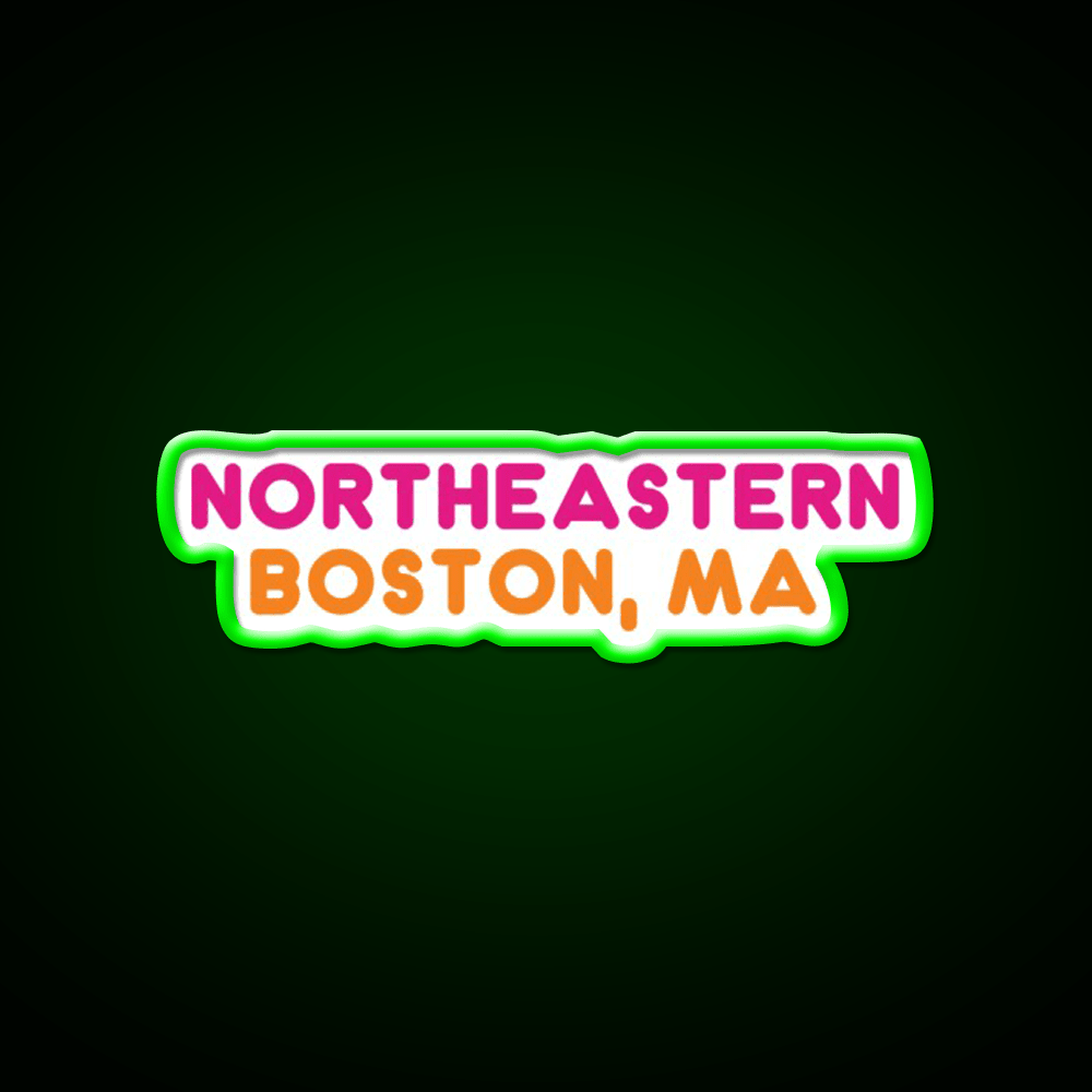 Northeastern Dunkin Donuts Fast Food Led Neon Sign For Burger Place Rgb Color - Shineneon
