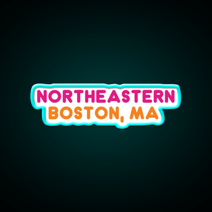 Northeastern Dunkin Donuts Fast Food Led Neon Sign For Burger Place Rgb Color - Shineneon