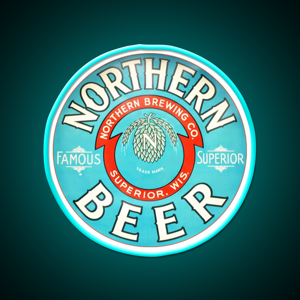 Northern Beer Bar Decor Led Neon Sign Rgb Color - Size and dimension reference