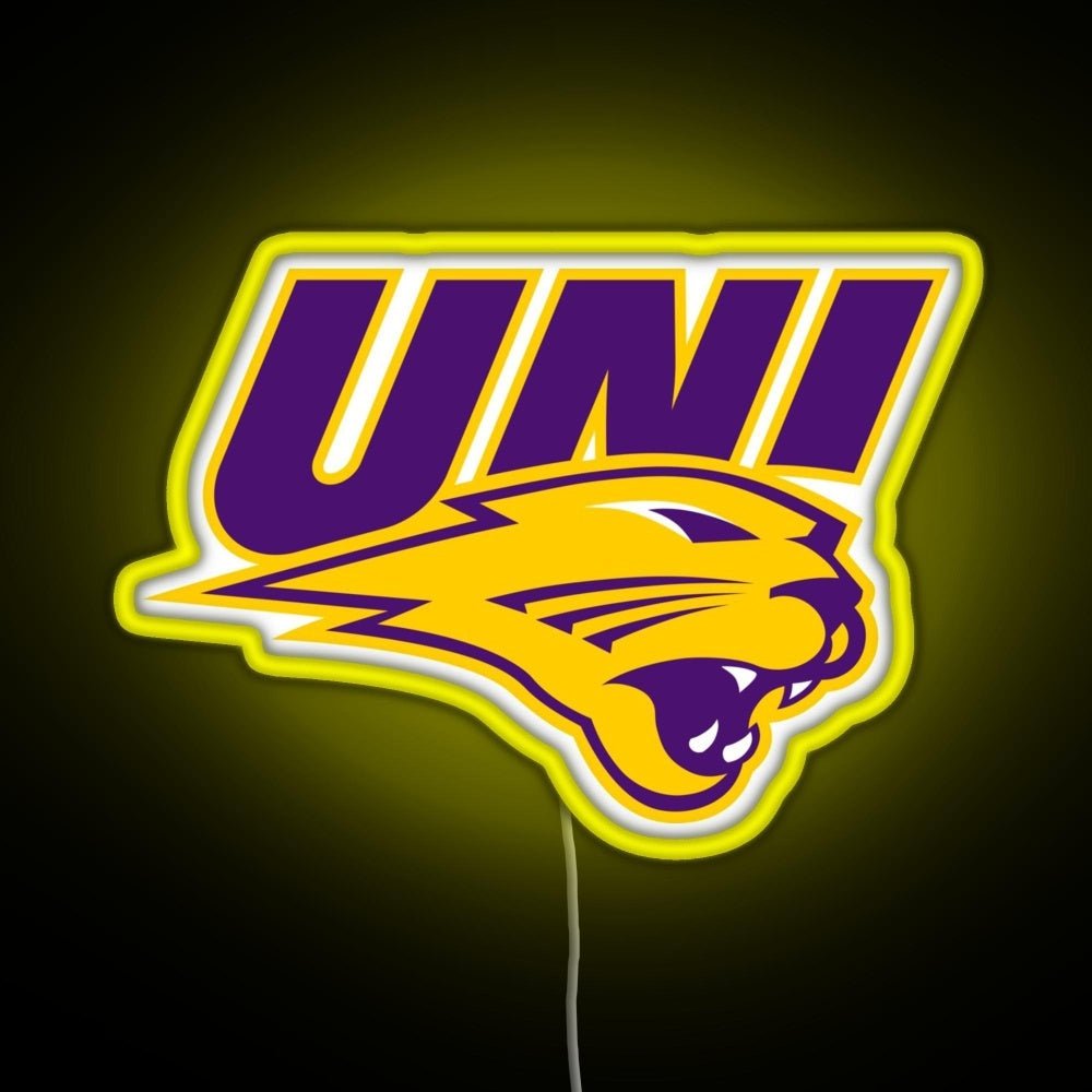 Northern Iowa Panthers Rgb Led Neon Sign Pop Wall Art - Shineneon