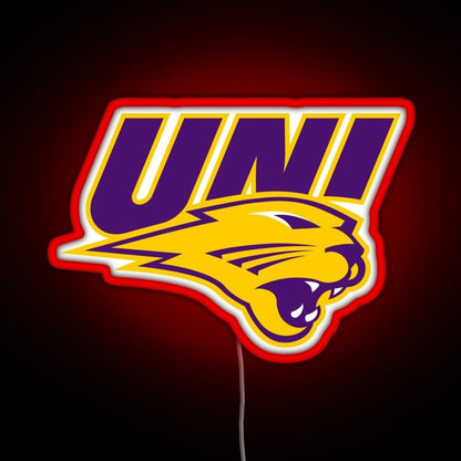 Northern Iowa Panthers Rgb Led Neon Sign Pop Wall Art - Shineneon