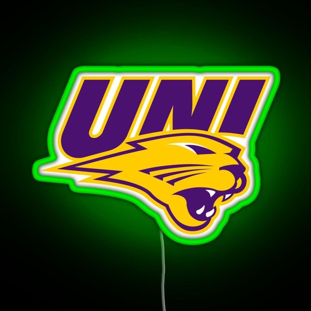 Northern Iowa Panthers Rgb Led Neon Sign Pop Wall Art - Shineneon