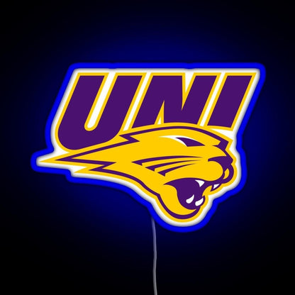 Northern Iowa Panthers Rgb Led Neon Sign Pop Wall Art - Shineneon