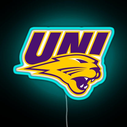 Northern Iowa Panthers Rgb Led Neon Sign Pop Wall Art - Shineneon