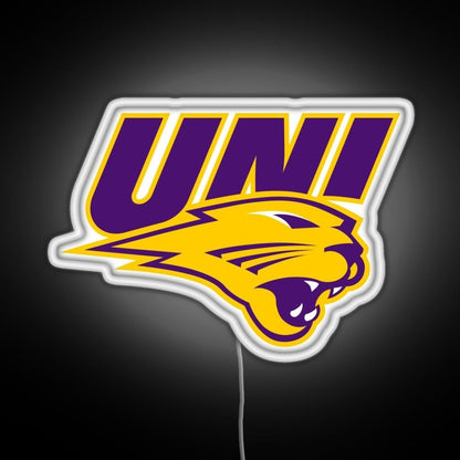 Northern Iowa Panthers Rgb Led Neon Sign Pop Wall Art - Shineneon
