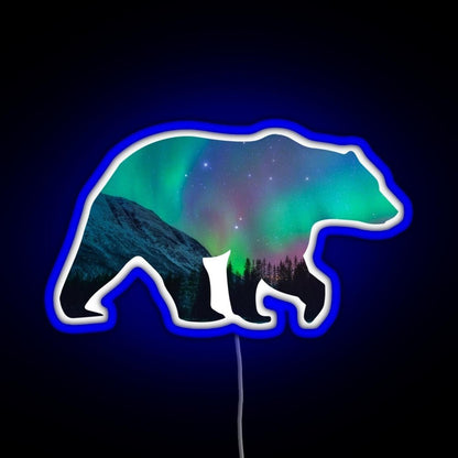 Northern Lights Bear Rgb Neon Sign - Shineneon