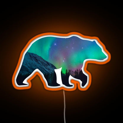 Northern Lights Bear Rgb Neon Sign - Shineneon