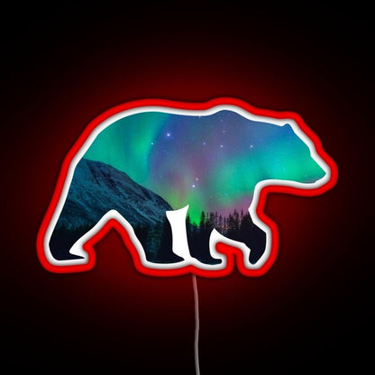 Northern Lights Bear Rgb Neon Sign - Shineneon