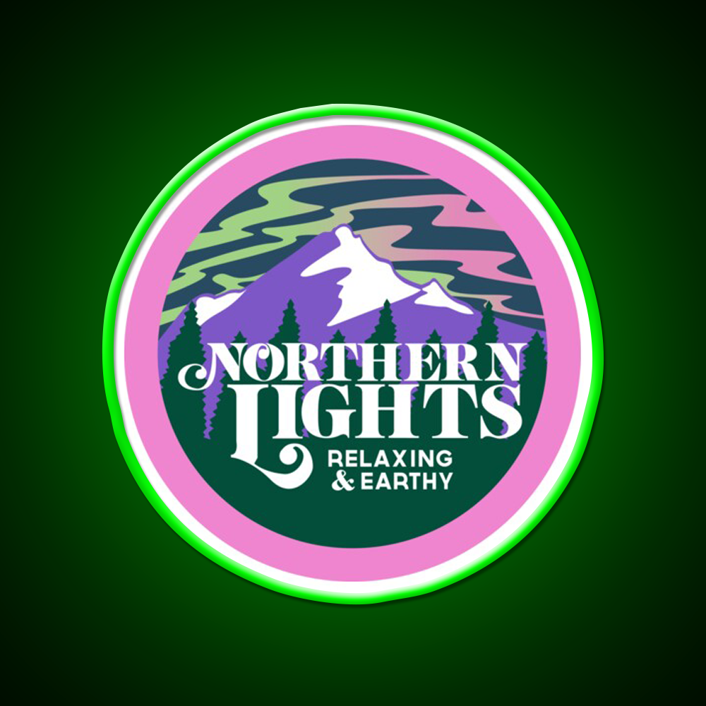Northern Lights Hemp Inspired Green Leaf Led Neon Sign Rgb Color - LED neon sign view 8