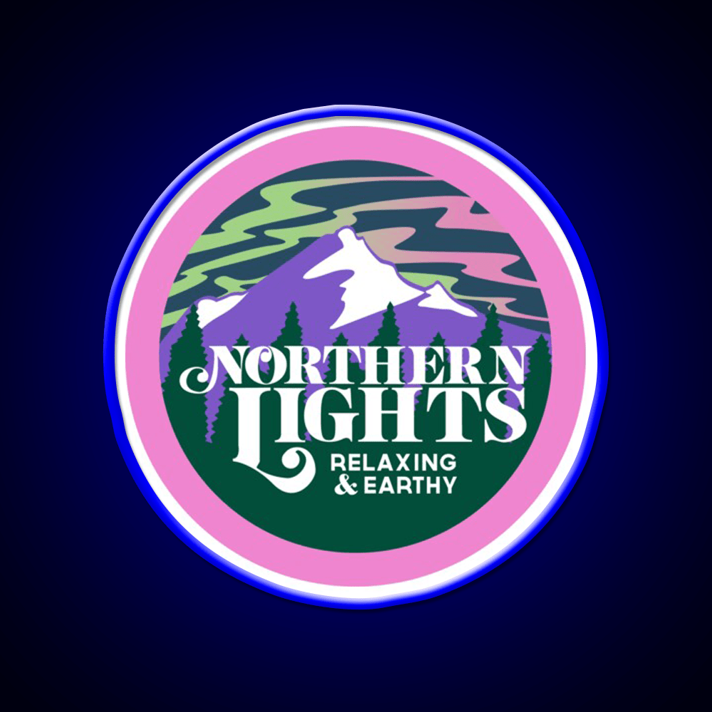 Northern Lights Hemp Inspired Green Leaf Led Neon Sign Rgb Color - Shineneon