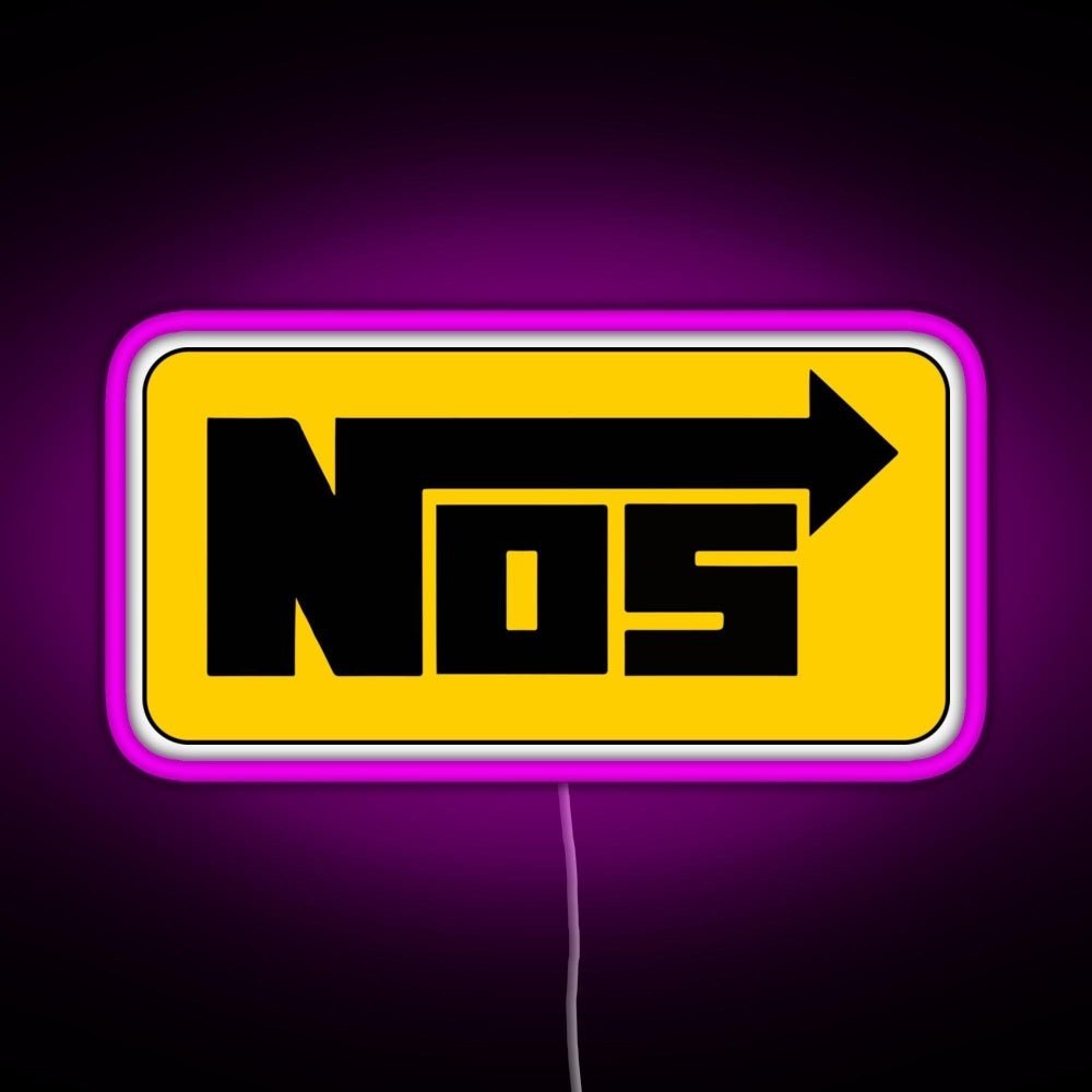 Nos Cool Helmet Stickers Rgb Neon Sign - Shineneon