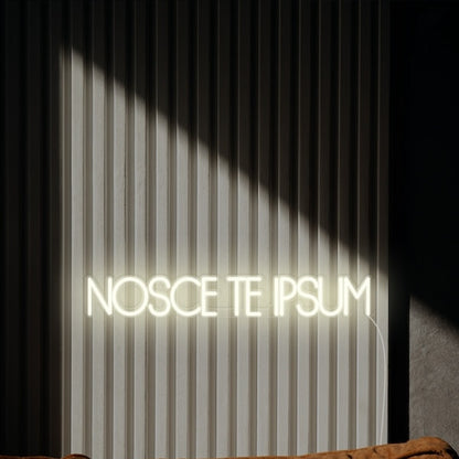 Nosce Te Ipsum Know Thyself Led Neon Sign Wall Art | Shineneon