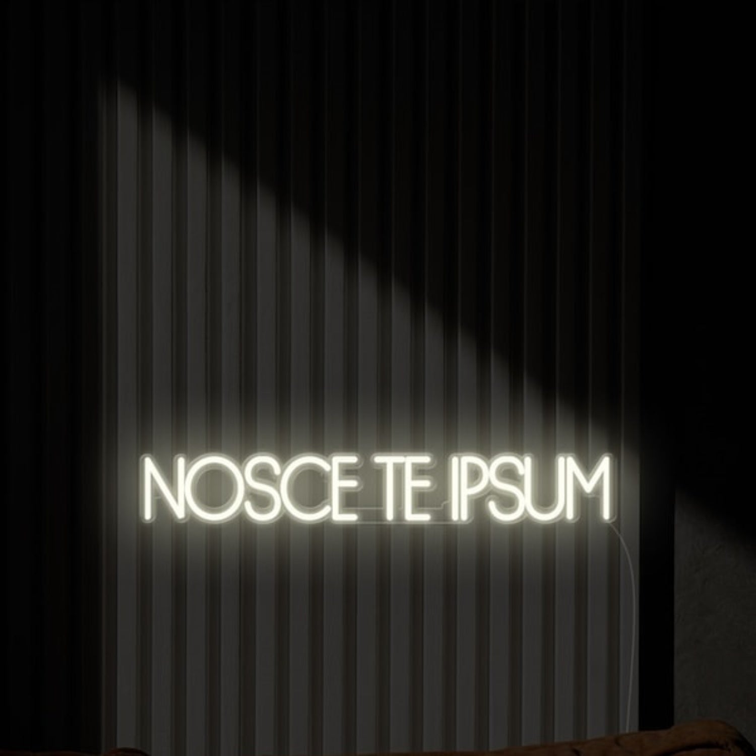 Nosce Te Ipsum Know Thyself Led Neon Sign Wall Art | Shineneon
