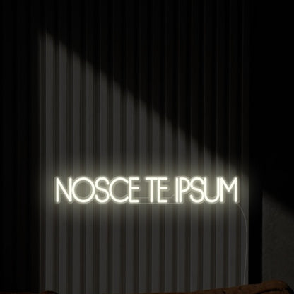 Nosce Te Ipsum Know Thyself Led Neon Sign Wall Art | Shineneon