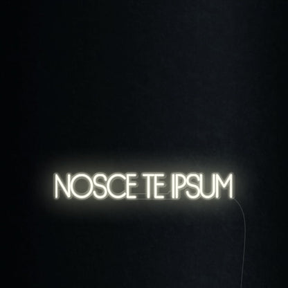 Nosce Te Ipsum Know Thyself Led Neon Sign Wall Art | Shineneon