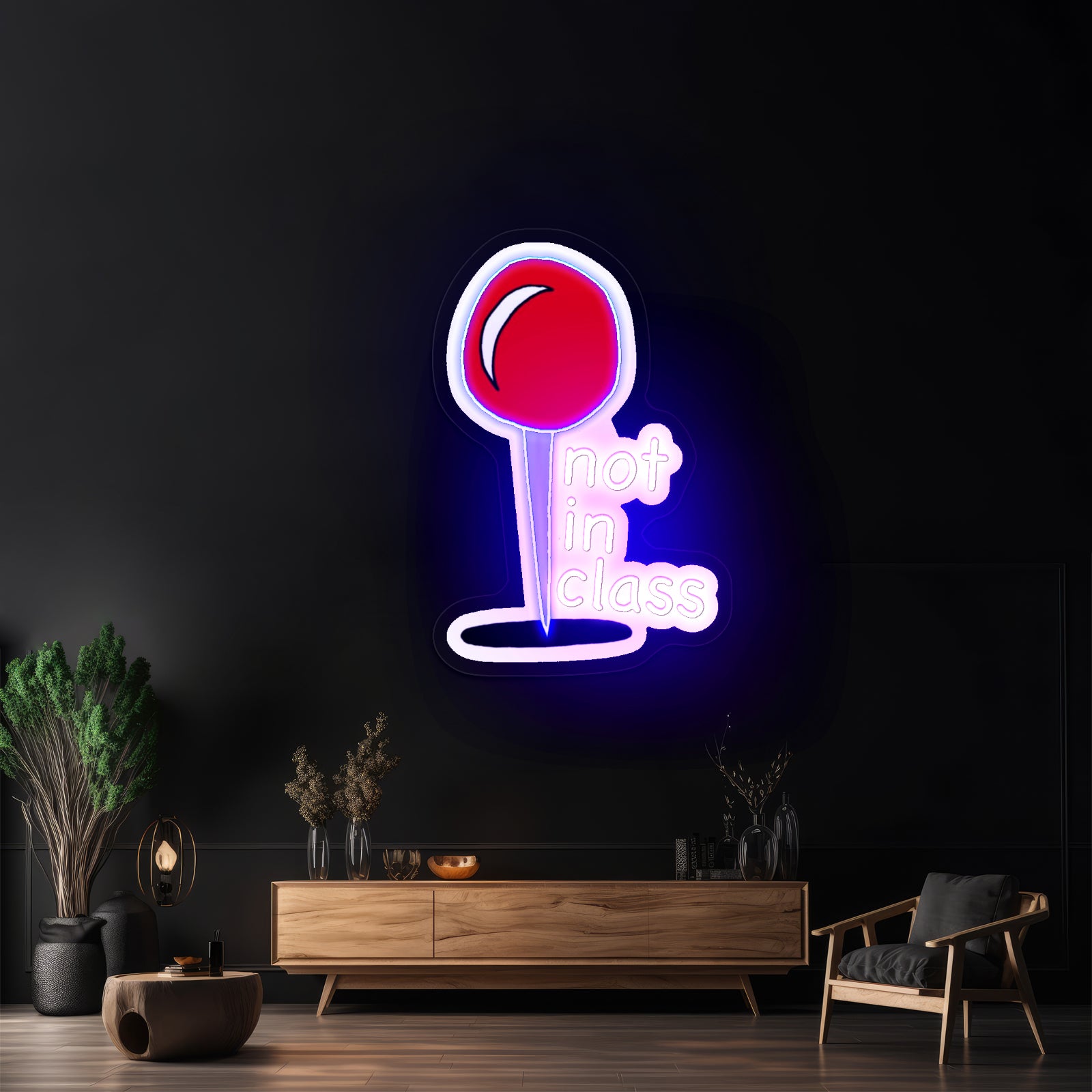 Not In Class Artwork Large Neon Signs